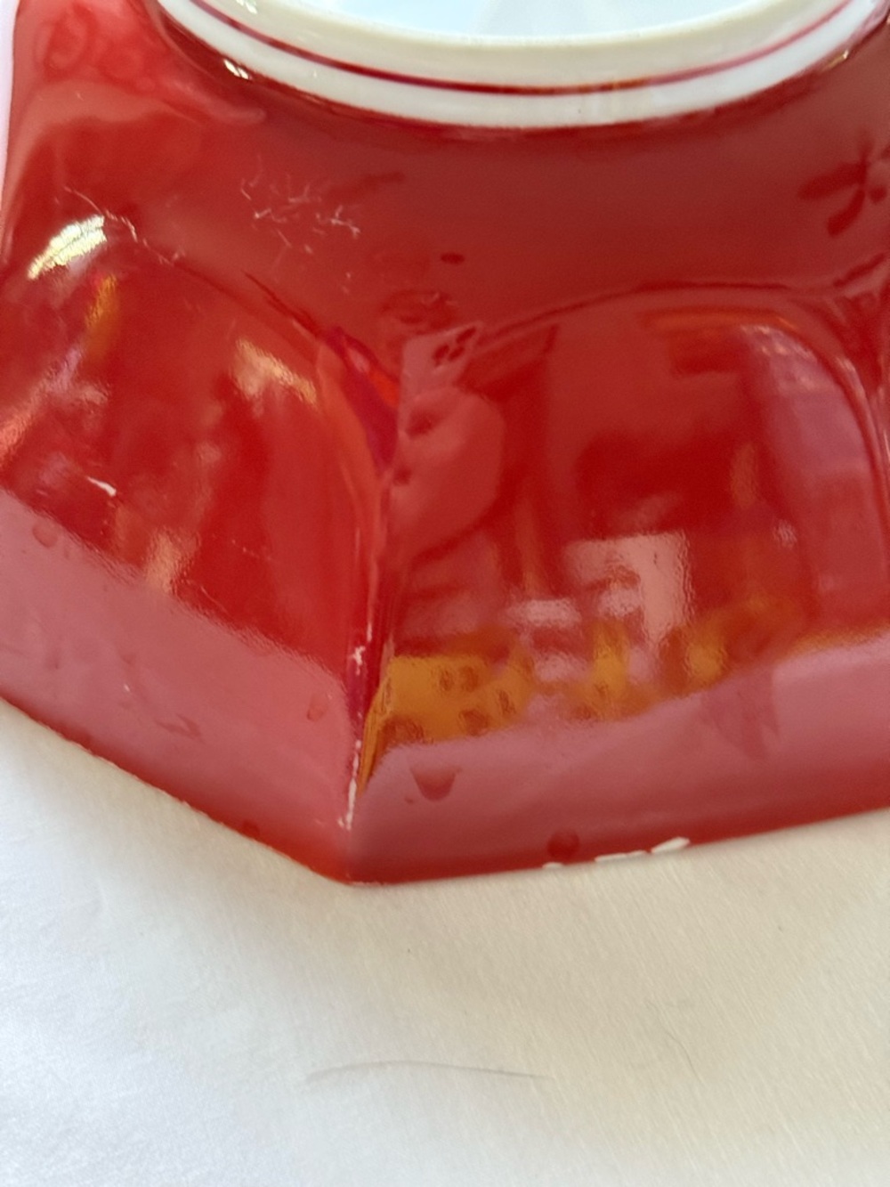 Fitz & Floyd Vintage Red Octagon Bowl 1985 Japan - Picture 8 of 16
